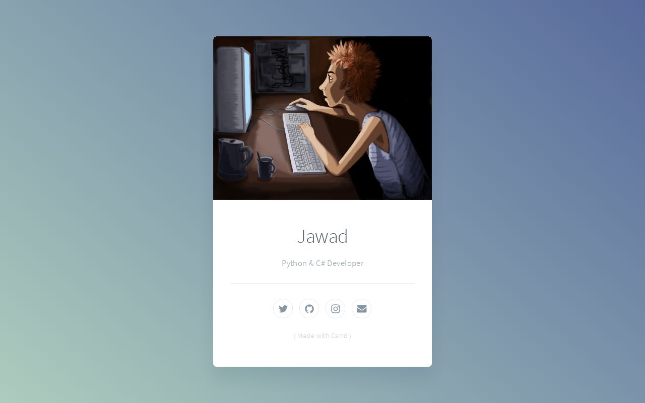 Carrd profile picture for @jawad